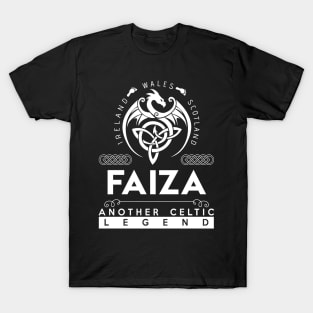 Faiza Name T Shirt - Another Celtic Legend Faiza Dragon Gift Item T-Shirt